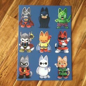 Japanese Kittens by Valentina Fabbri Tin Poster